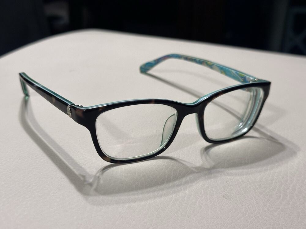 LILLY PULITZER Womens MARLOWE Tortoise Mint Eyeglass RX Frames LN 51 17-135